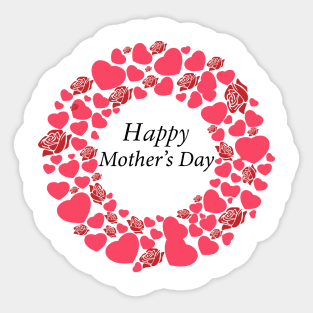 Happy Mother Day Love Flower Funny Sticker